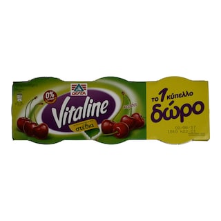 VITALINE | ΕΠΙΔΟΡΠΙΟ ΓΙΑΟΥΡΤΙΟΥ ΚΕΡΑΣΙ 0% ΛΙΠΑΡΑ 2 X 200 GR