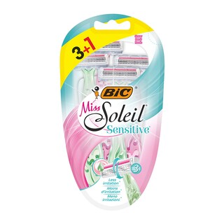 BIC | Ξυραφάκια Miss Soleil Sensitive 3+1 Τεμάχια Δώρο