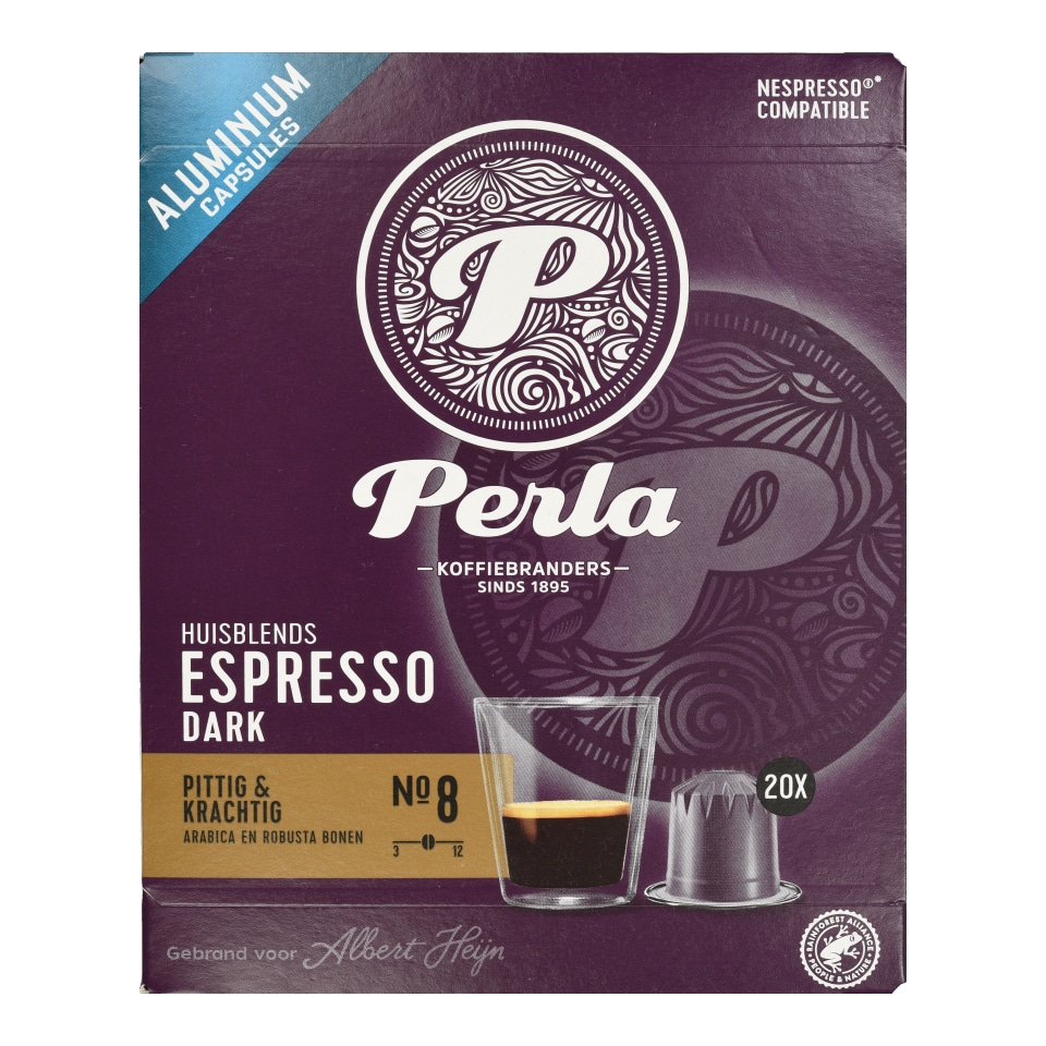 PERLA BEVERAGES Κάψουλες Καφέ Perla Espresso Dark 20x5g