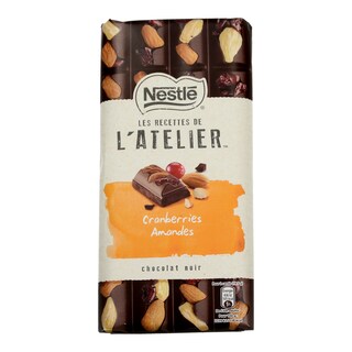 NESTLE | ΣΟΚΟΛΑΤΑ ΥΓΕΙΑΣ L'ATELIER ΜΕ CRANBERRIES 195 GR