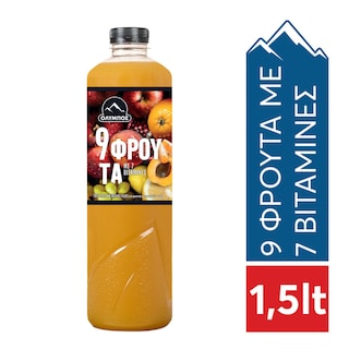 ΟΛΥΜΠΟΣ | Φυσικός Χυμός 9 Φρούτα 7 Βιταμίνες 1.5lt