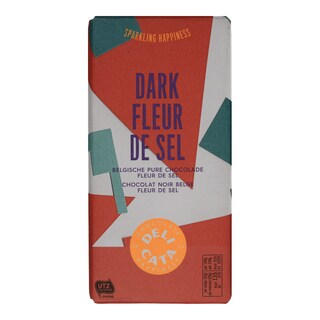 DELICATA | Μαύρη Σοκολάτα Με Ανθό Αλατιού 180gr