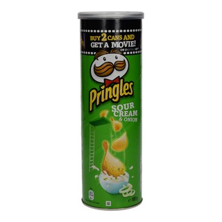 PRINGLES | ΤΣΙΠΣ ΜΕ SOUR CREAM ΚΑΙ ΚΡΕΜΜΥΔΙ 170 GR