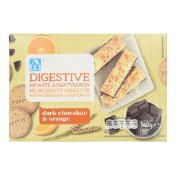 ΑΒ | Μπάρες Digestive Σοκολάτα Πορτοκάλι 5x28g
