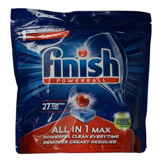 FINISH | ALL IN 1 | Κάψουλες Πλυντηρίου Πιάτων Grease Fighter 27 Tεμάχια
