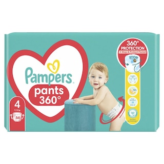 PAMPERS | Πάνες Βρακάκι Μωρού Pants Νο4 9-15kg Giant Pack 66 Τεμάχια