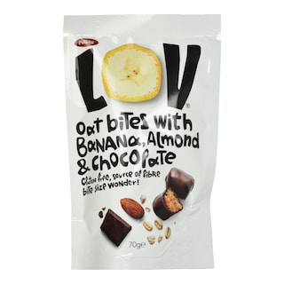 PELLITO | Μπουκιές Μπανάνας με Βρώμη Αμύγδαλο Σοκολάτα 70g