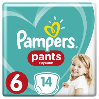 PAMPERS | Πάνες Βρακάκι Μωρού Pants Νο6 15kg+ 14 Τεμάχια