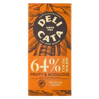 DELICATA | Μαύρη Σοκολάτα 64% Κακάο Περού 100gr