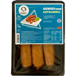 GENIUS | Φυτικά Λουκάνικα Meat Free Vegan 300g