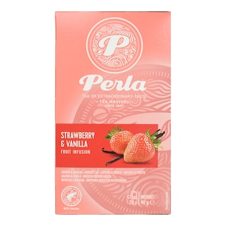 PERLA BEVERAGES | Αφέψημα Βοτάνων Φράουλα και Βανίλια 20x2g