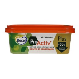 BECEL PRO ACTIV | ΜΑΡΓΑΡΙΝΗ ΕΛΑΙΟΛΑΔΟ ΜΕ ΕΠΙΠΛΕΟΝ ΦΥΤΙΚΕΣ ΣΤΕΡΟΛΕΣ 225 GR