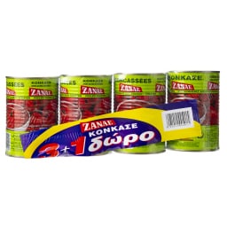 ΖΑΝΑΕ | Κονκασέ Τομάτας 400gr 3+1 Δώρο