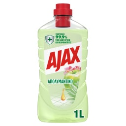 AJAX | Υγρό Καθαρισμού Απολυμαντικό Αιθέρια Έλαια Άνθη Μηλιάς 1lt