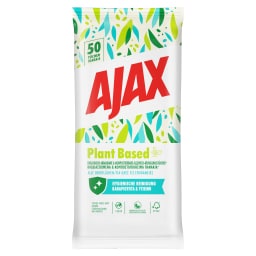 AJAX | Πανάκια Καθαρισμού Βιοδιασπώμενα 50 Τεμάχια