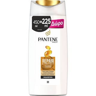 PANTENE | Σαμπουάν Repair & Protect 450ml + 225ml Δώρο