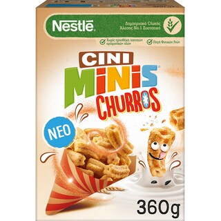 CINI MINIS | Δημητριακά Cini Minis Churros Ολικής Άλεσης 360g