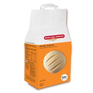 ΜΥΛΟΙ ΑΓΙΟΥ ΓΕΩΡΓΙΟΥ | Αλεύρι Ζυμωτό 5kg Έκπτωση 0.60Ε