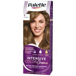 PALETTE | Βαφή Μαλλιών Intensive Color 7 Ξανθό 1 Τεμάχιο