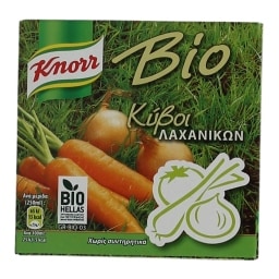 KNORR | ΚΥΒΟΙ ΖΩΜΟΥ ΛΑΧΑΝΙΚΩΝ ΒΙΟΛΟΓΙΚΟΙ (3 LT) 6 ΤΕΜ