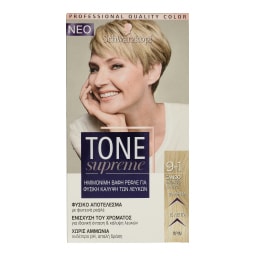 TONE SUPREME | Βαφή Μαλλιών Νο 9-1 Ξανθό Ανοιχτό Σαντρέ 1 Τεμ.