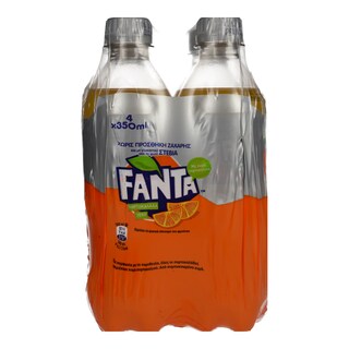 FANTA | FANTA ΠΟΡΤ. ZERO STEVIA PET  4X350ML