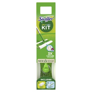 SWIFFER | Έτοιμη Σκούπα + 8 Ανταλλακτικά Πανάκια 1 Τεμάχιο