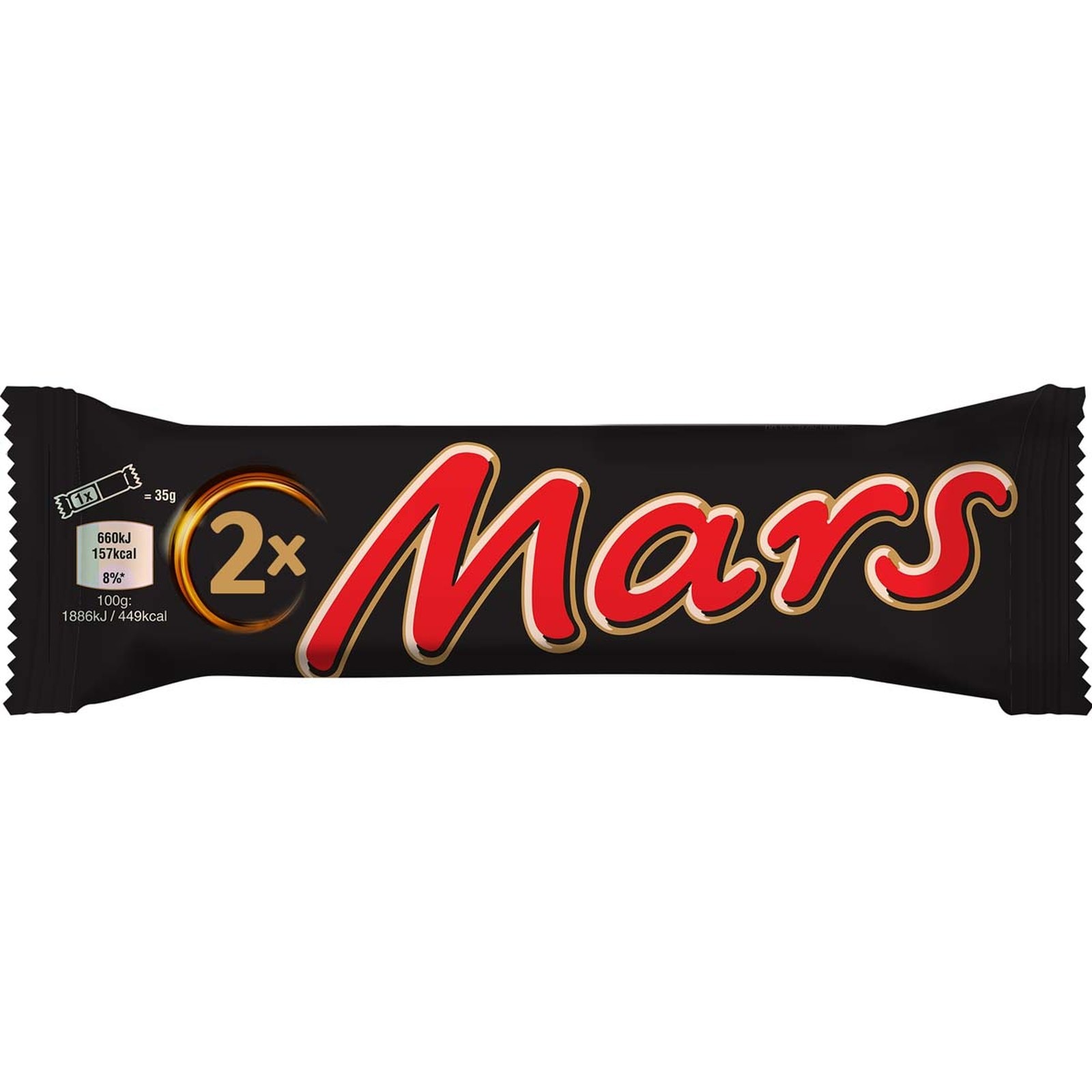 MARS Σοκολάτα Γάλακτος Γεμιστή Καραμέλα 2x35g