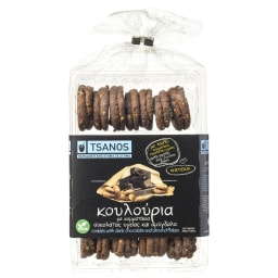 ΤΣΑΝΟΣ | Κουλούρια Κομμάτια Σοκολάτας Υγείας & Αμύγδαλα 300g