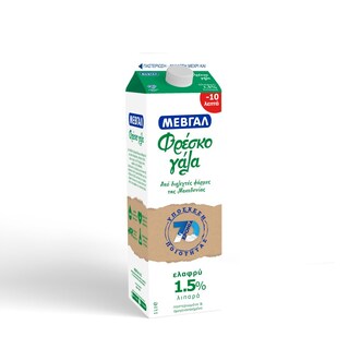 ΜΕΒΓΑΛ | FRESH MILK LIGHT 1LT