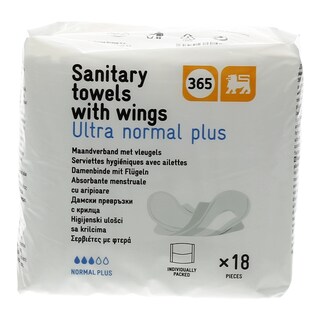 365 | ΣΕΡΒΙΕΤΕΣ ULTRA PLUS NORMAL 18 ΤΕΜ