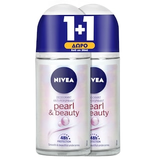 NIVEA | Αποσμητικό Roll On Pearl & Beauty 50ml 1+1 Δώρο