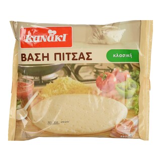 KANAKI | Βάση Πίτσας Κλασική 3 Τεμάχια 660g