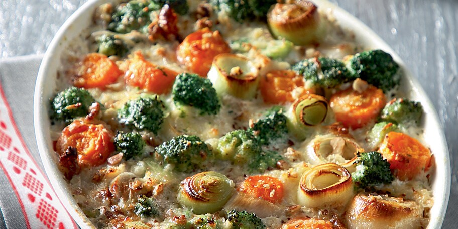 Γκρατέν με τα λαχανικά που περίσσεψαν