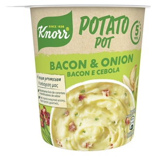KNORR | Πουρές Πατάτας Potato Pot Μπέικον & Κρεμμύδι 51g Έκπτωση 20%