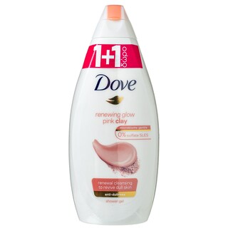DOVE | Αφρόλουτρο Renewing Glow Pink Clay 500ml (1+1 Δώρο)