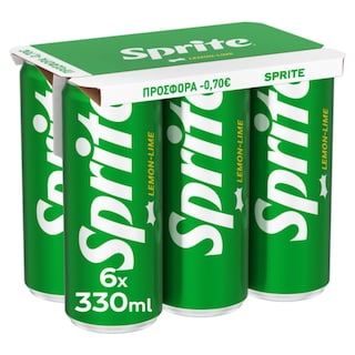 SPRITE | SPRITE Κ/Τ 6Χ330ML ΕΚΠΤ.0.70Ε