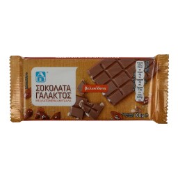ΑΒ | ΣΟΚΟΛΑΤΑ ΓΑΛΑΚΤΟΣ ΜΕ ΑΛΑΤΙΣΜΕΝΑ ΑΜΥΓΔΑΛΑ 100 GR