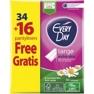 EVERY DAY | Σερβιετάκια Large Extra Dry 34+16 Τεμάχια Δώρο