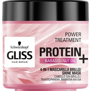 GLISS | Μάσκα Μαλλιών Power Treatment Babassu Oil για Λάμψη 400ml