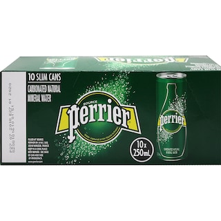 PERRIER | Carbonated Water Natural Mineral Can 10x250ml