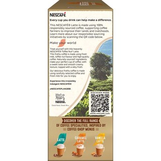 NESCAFE | GOLD | Στιγμιαίος Καφές ToffeNut Latte 8x18.6g