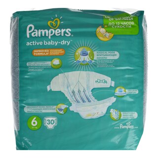 PAMPERS | ACTIVE BABY DRY | ΠΑΝΕΣ ACTIVE BABY DRY ΠΑΝΕΣ ΝΟΥΜΕΡΟ 6 (15+ΚG) 30 ΤΕΜ