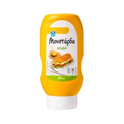 ΑΒ | Μουστάρδα Απαλή Σε πλαστική Φιάλη Top Down 480 gr