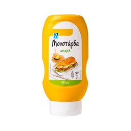 ΑΒ | Μουστάρδα Απαλή Σε πλαστική Φιάλη Top Down 480 gr