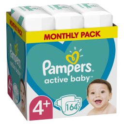 PAMPERS | Πάνες Μωρού Active Baby Νο4+ Αποκλειστικά Online 164 Τεμάχια