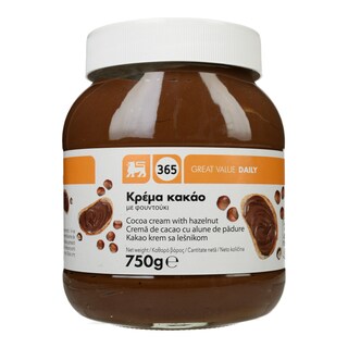 365 | COCOA CREAM HAZELNUT 750G