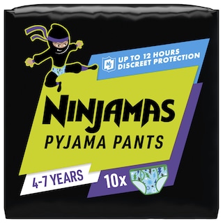 NINJAMAS | Πάνες Βρακάκι Pyjama Pants 4-7 Ετών για Αγόρια 10 Τεμάχια