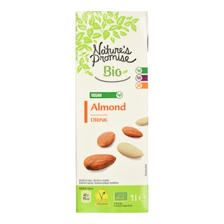 NATURES PROMISE BIO | Ρόφημα Αμυγδάλου Bio Χωρίς Προσθήκη Ζάχαρης 1lt