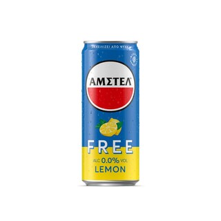 AMSTEL | Μπύρα Free Λεμόνι Χωρίς Αλκοόλ Κουτί 330ml